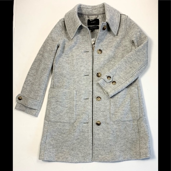 *SOLD* J. Crew Italian Boiled Wool Coat - Picture 5 of 9